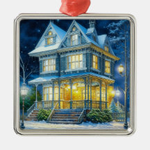 Casa Vitoriana Grande no Natal