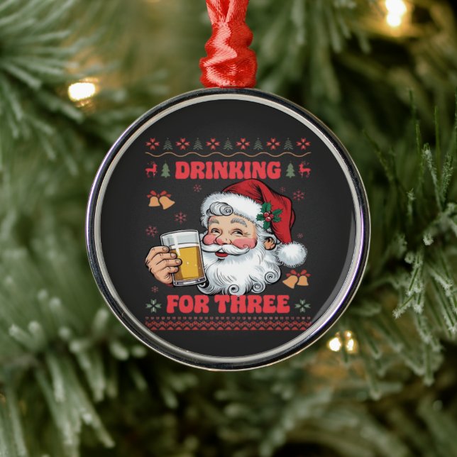 Ornamento De Metal Casal de Natal (Árvore)