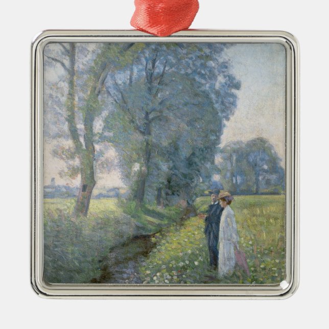 Ornamento De Metal Casal noivo (Casamento e Matrimônio) (Noivado) (Frente)