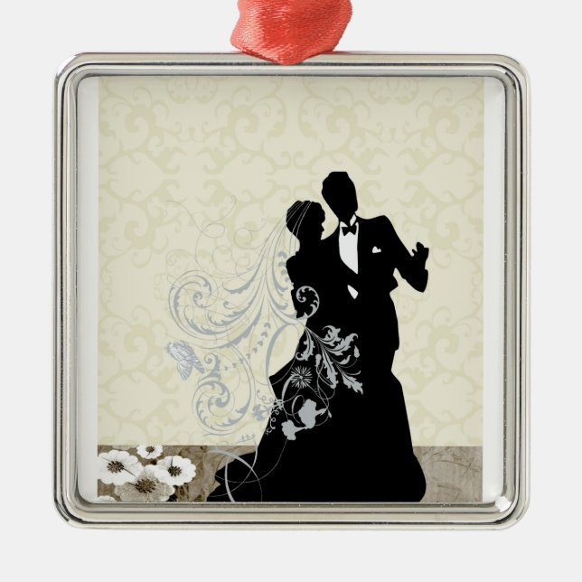 Ornamento De Metal casamento (Frente)