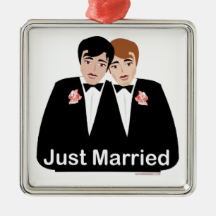 Ornamento De Metal Casamento gay