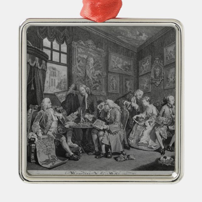 Ornamento De Metal Casamento um modo do la (Frente)