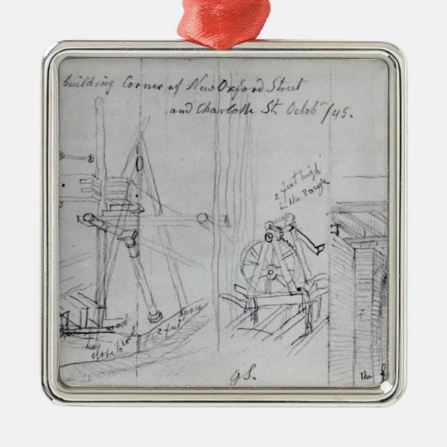 Ornamento De Metal Casas novas de construção (Frente)