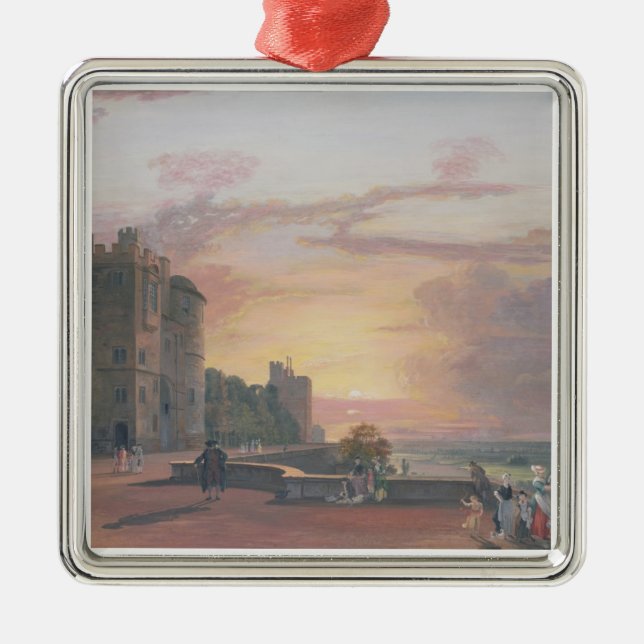 Ornamento De Metal Castelo de Windsor: Terraço norte que olha (Frente)