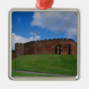 Ornamento De Metal Castelo mostrando a torre meia-lua, Chester,