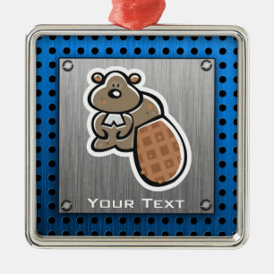 Ornamento De Metal Castor bonito; Metal-olhar