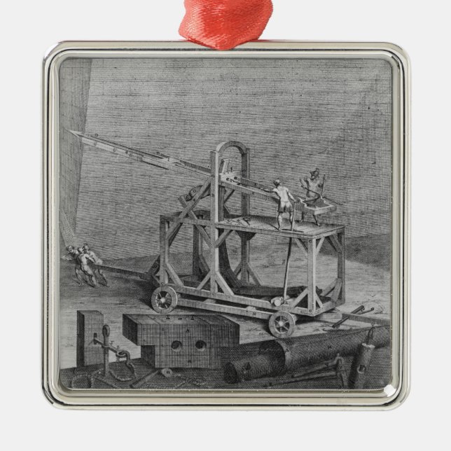 Ornamento De Metal Catapulta (Frente)