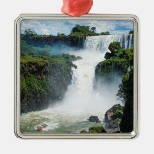 Ornamento De Metal Cataratas do Iguaçu Rodeadas pela Selva