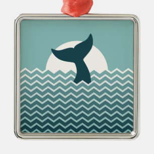 Ornamento De Metal Cauda da baleia
