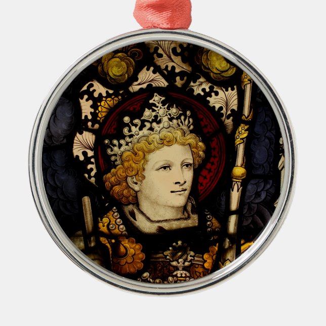 Ornamento De Metal cavaleiro da meia idade do rei (Frente)