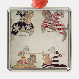 Ornamento De Metal Cavaleiros Jousting, de Livro do senhor Thomas