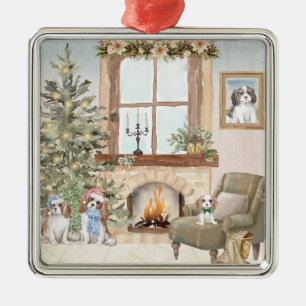 Ornamento De Metal Cavalier Christmas