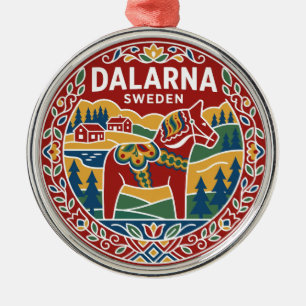Ornamento De Metal Cavalo Dala Sueco Suécia