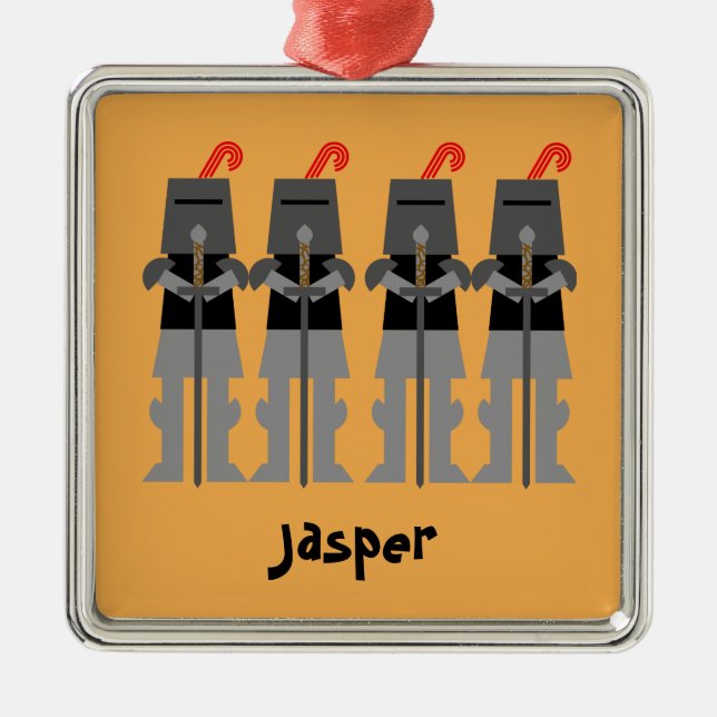 Ornamento De Metal Cavalos (Frente)