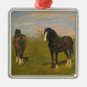 Ornamento De Metal Cavalos de Luz (por Rosa Bonheur)