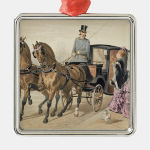 Ornamento De Metal Cavalos ingleses