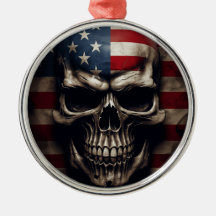 Caveira da Bandeira Americana 