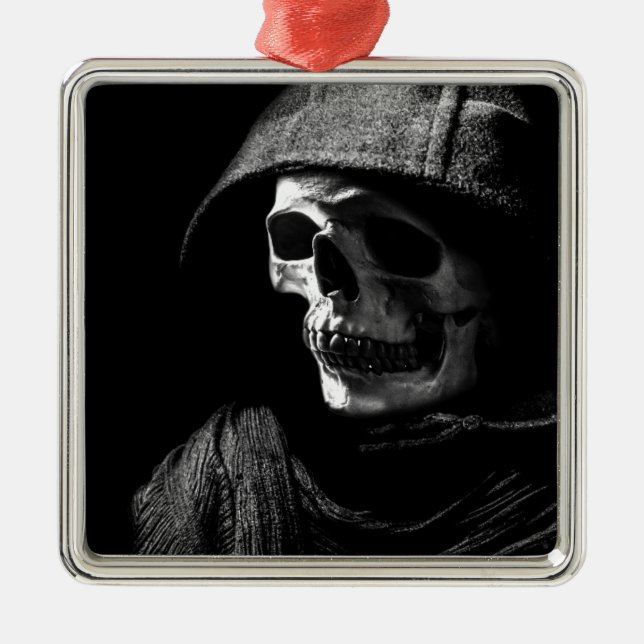 Ornamento De Metal Caveira da Morte (Frente)