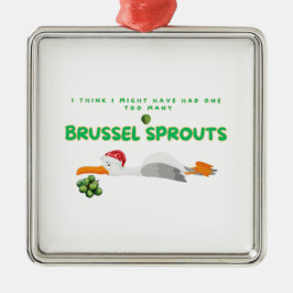 Ornamento De Metal Caveira de Natal - Demasiado Couve-De-Pincel