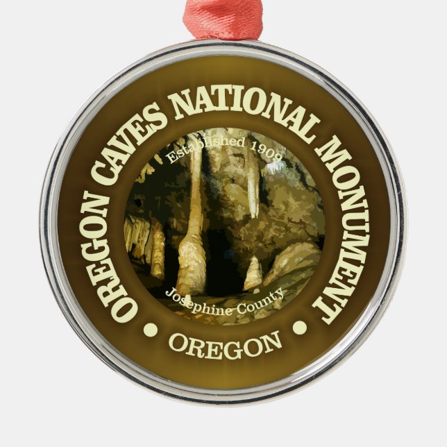 Ornamento De Metal Cavernas do Oregon (NM) (Frente)