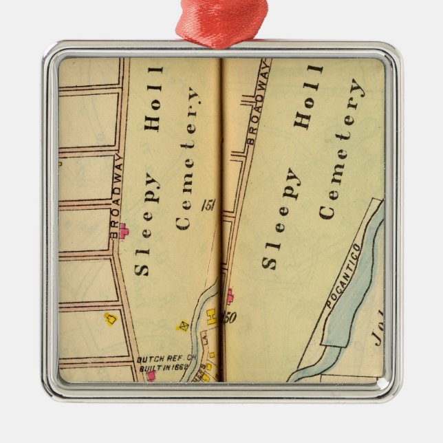 Ornamento De Metal Cavidade sonolento, New York (Frente)