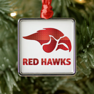 Ornamento De Metal Cedar Primavera Red Hawks #5