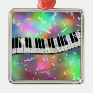 Ornamento De Metal Celebre com Música