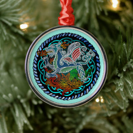 Ornamento De Metal Céltique dragon