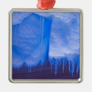 Ornamento De Metal Cemitério de Iceberg Pleneau, Antártida: Azul