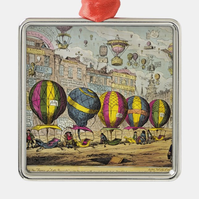 Ornamento De Metal Cena as perspectivas elevadas na farsa ' (Frente)