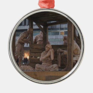 Ornamento De Metal Cena da natividade
