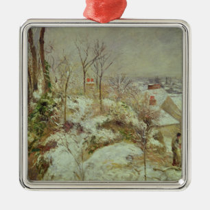 Ornamento De Metal Cena da neve
