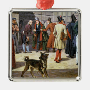 Ornamento De Metal Cena da rua em Éstocolmo