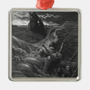 Ornamento De Metal Cena 'do Rime do Mariner antigo