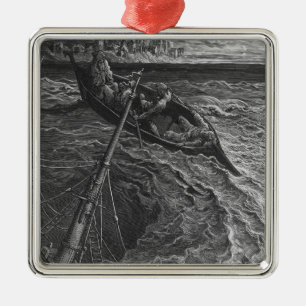 Ornamento De Metal Cena 'do Rime do Mariner antigo