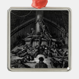 Ornamento De Metal Cena "do Rime do navegador antigo" 3