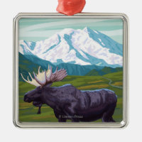 Cena dos alces - Yukon, Alaska