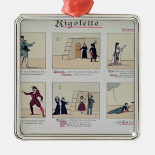 Ornamento De Metal Cenas da ópera 'Rigoletto