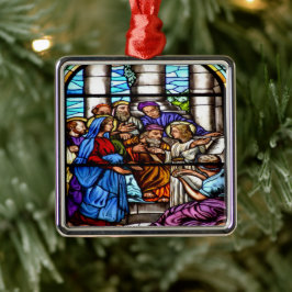 Ornamento De Metal Cenas de Natal na bíblia