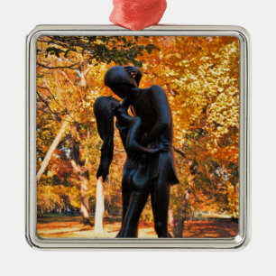 Ornamento De Metal Central Park Autumn: Romeu & Julieta Estátua 02