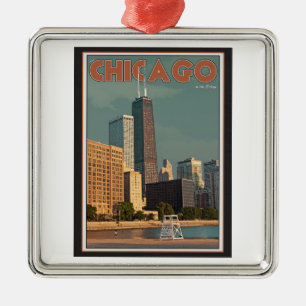 Ornamento De Metal Centro de Chicago - de John Hancock