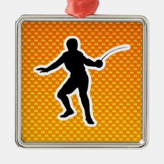 Ornamento De Metal Cerco amarelo alaranjado