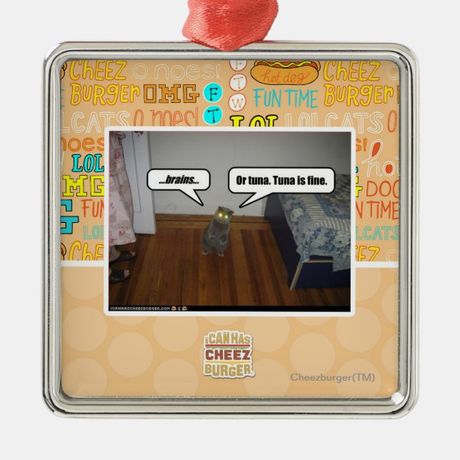 Ornamento De Metal cérebros (Frente)