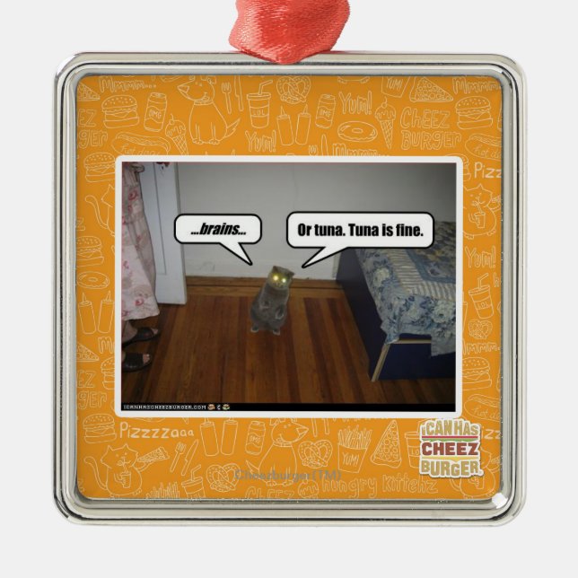 Ornamento De Metal cérebros (Frente)