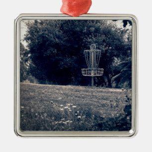 Ornamento De Metal Cesta de Golfe de Disco Frisbee