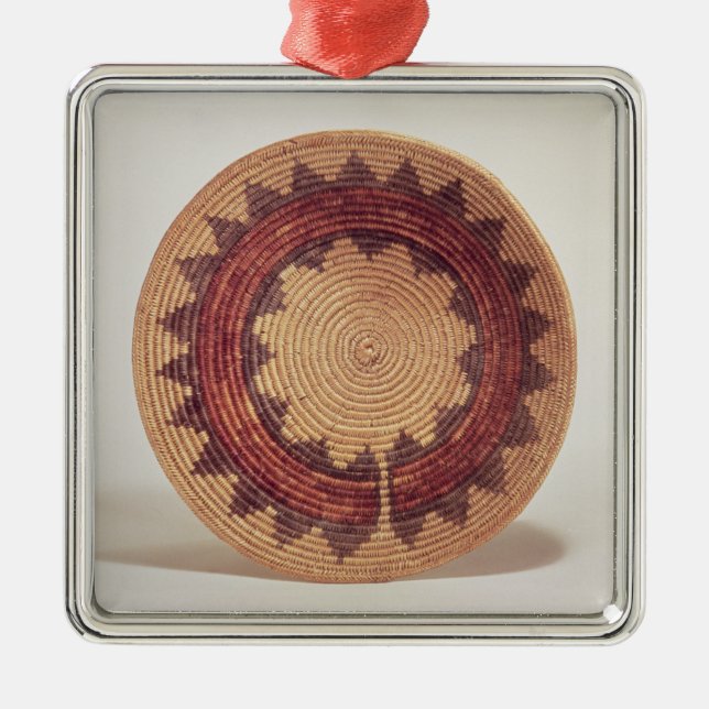 Ornamento De Metal Cesta do Hopi (Frente)