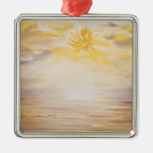 Ornamento De Metal Céu Lotus