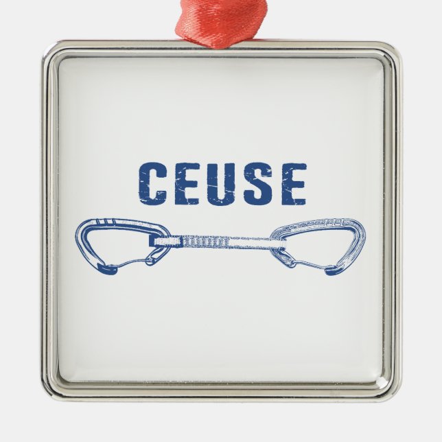 Ornamento De Metal Ceuse France Rock Escalando rapidamente (Frente)