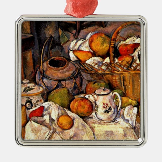 Ornamento De Metal Cezanne - A Mesa da Cozinha, (Frente)