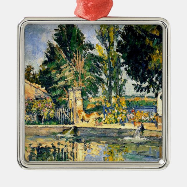 Ornamento De Metal Cezanne - Jas de Bouffan, 1876, famosa pintura, (Frente)